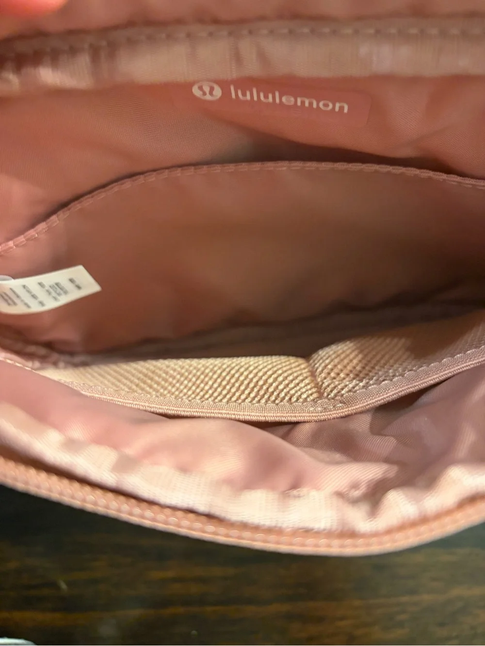lululemon athletica Blush Pink Crossbody adventure  Bag